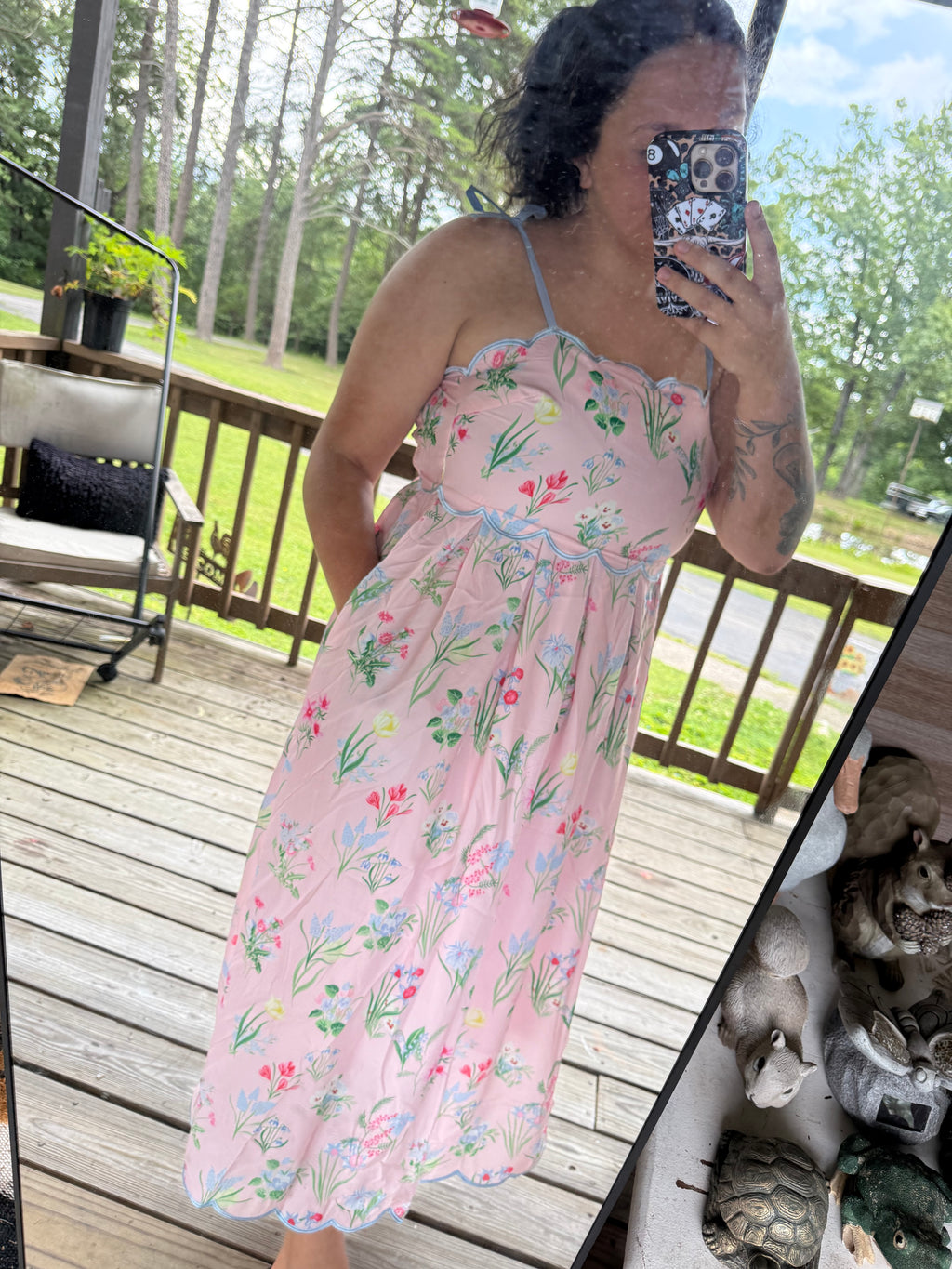 Floral Self Tie Dress