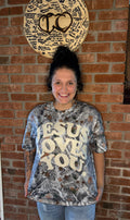 Camo Jesus Loves You Graphic Tee