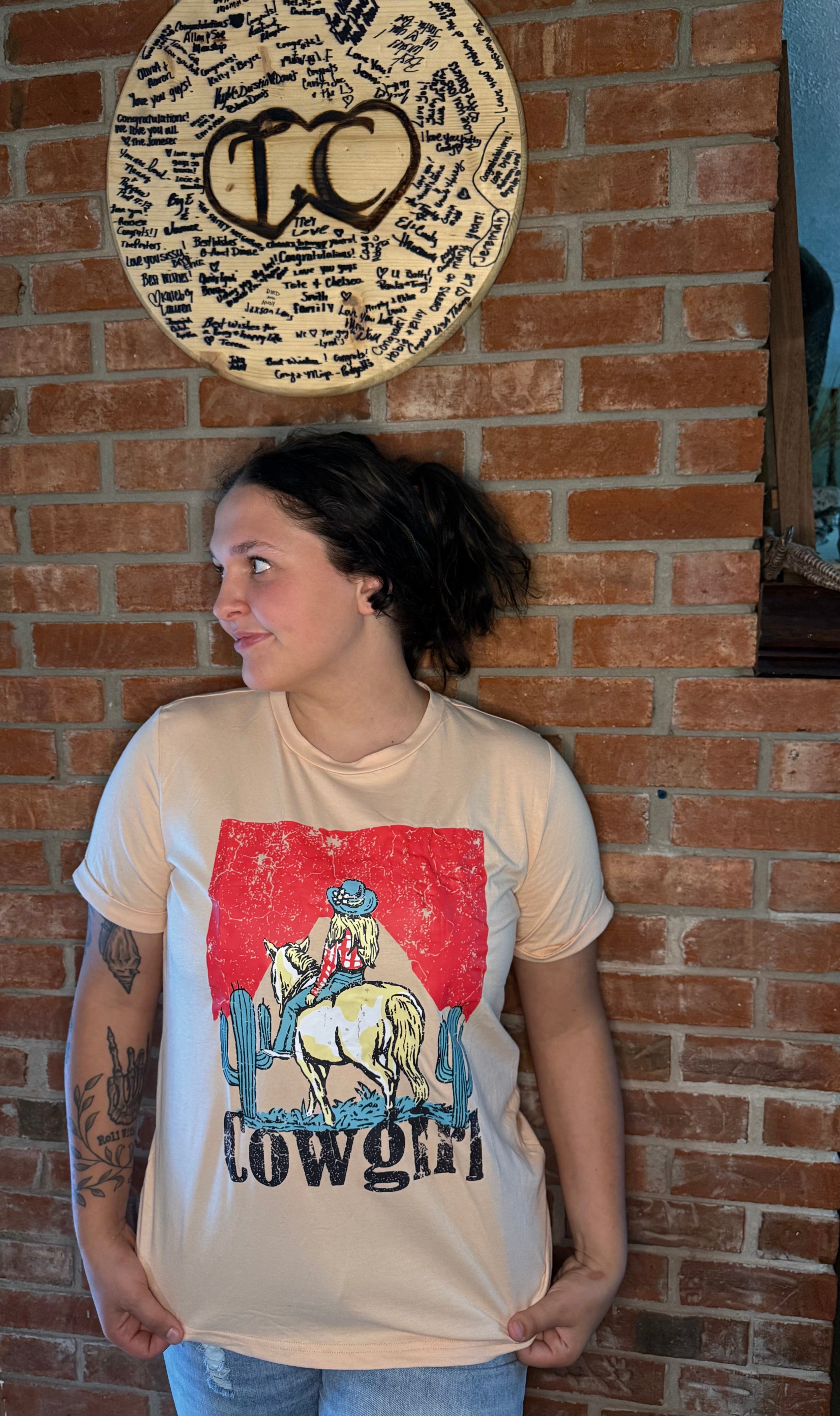 Cowgirl & Horse Graphic Tee