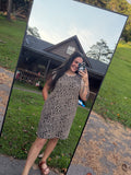 Cheetah Print Sleeveless Dress