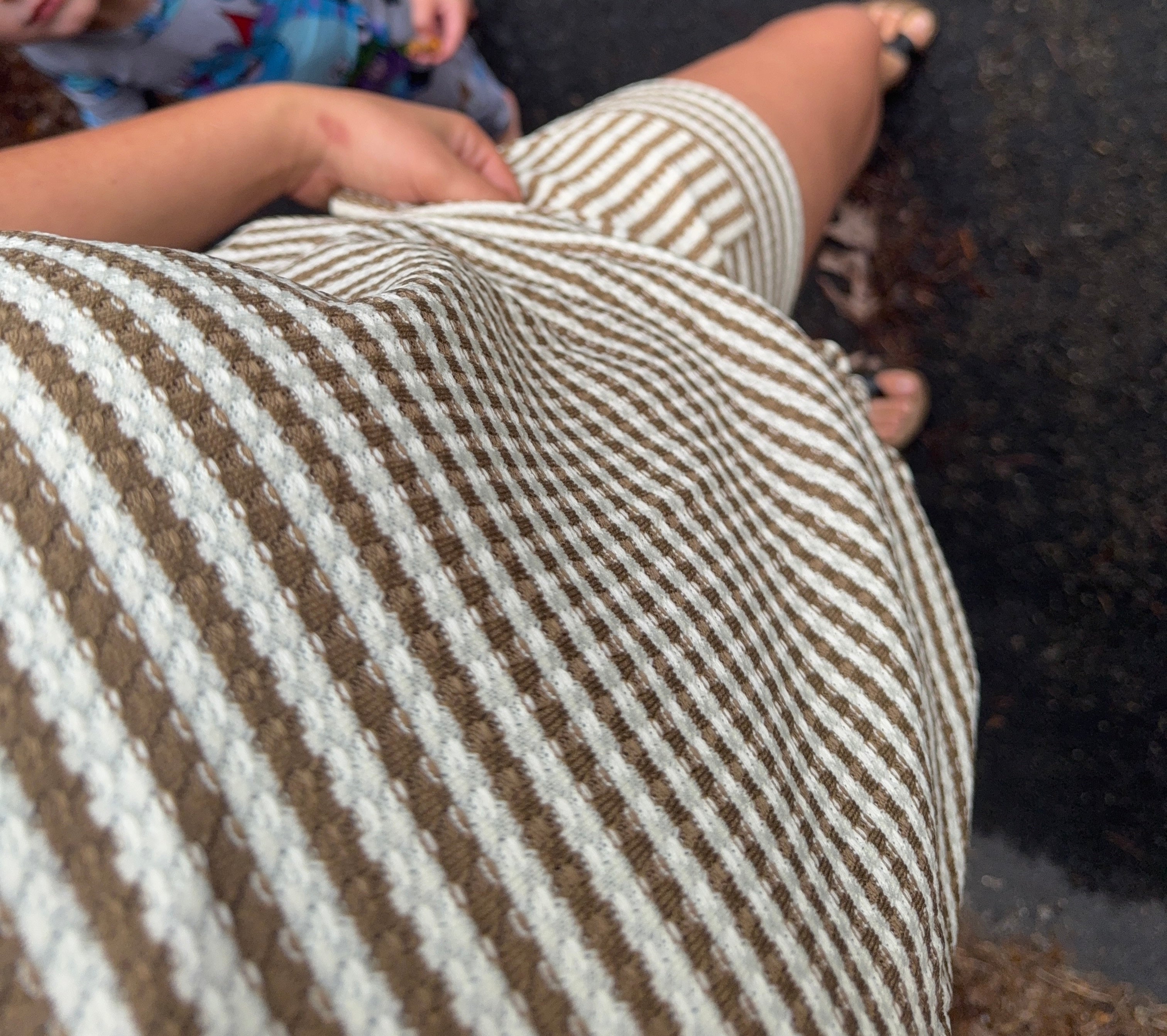Brown Stripe Matching Set