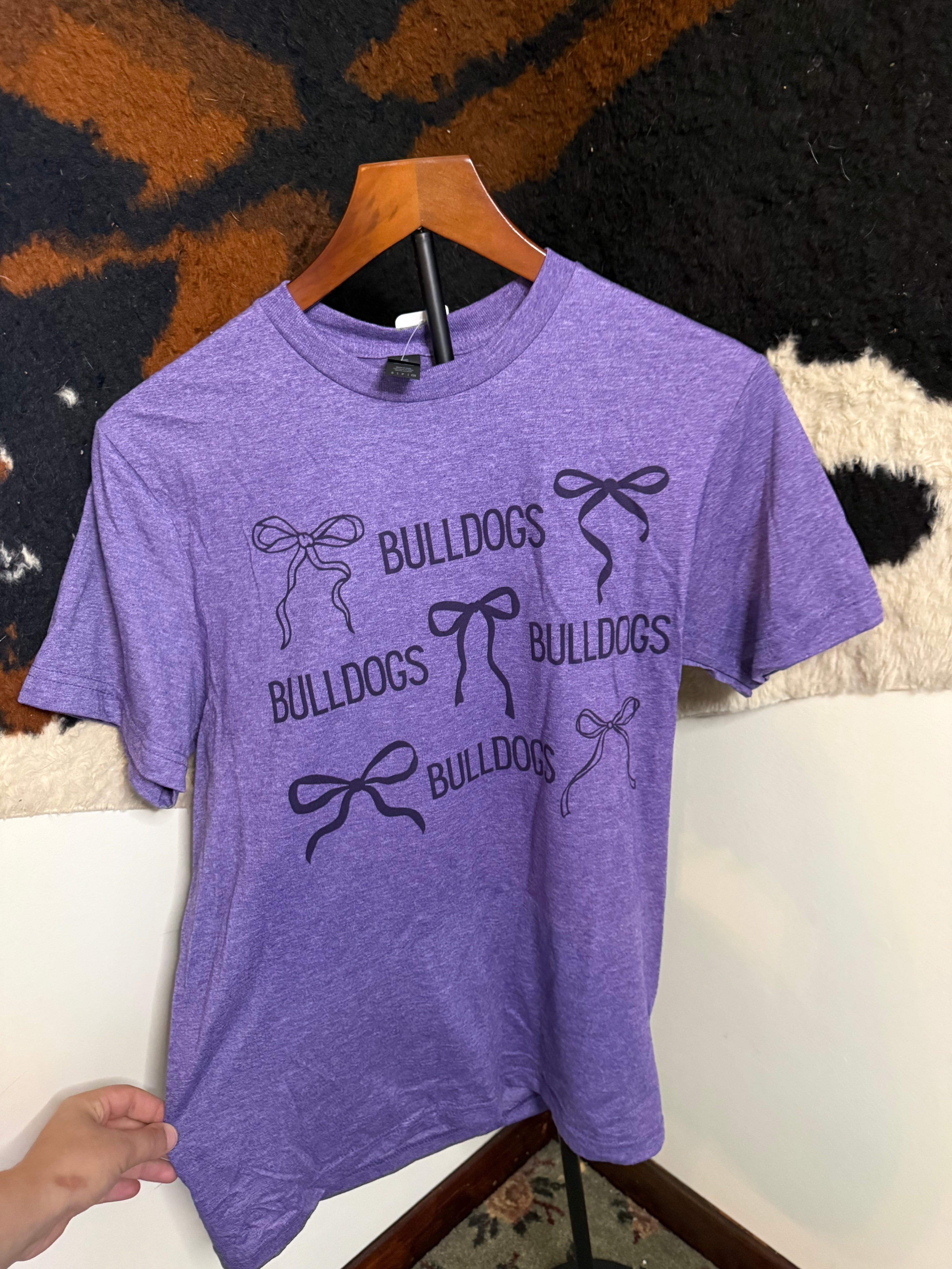 Purple Bulldog Tee