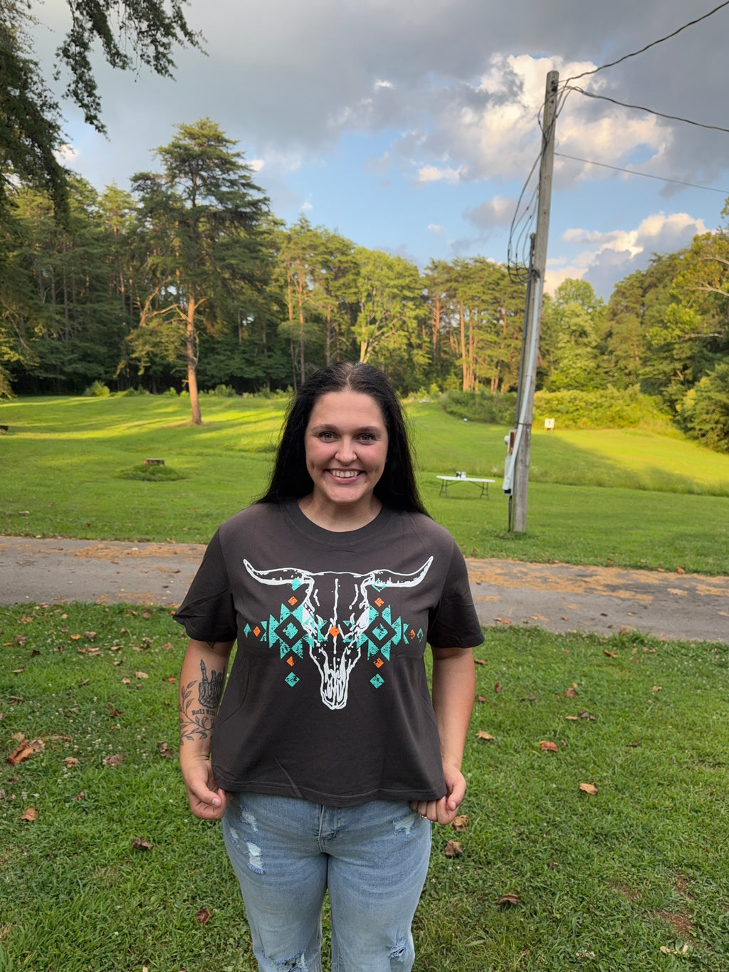 Bull Skull Graphic Tee