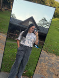 Mineral Wash Wide Leg Pants