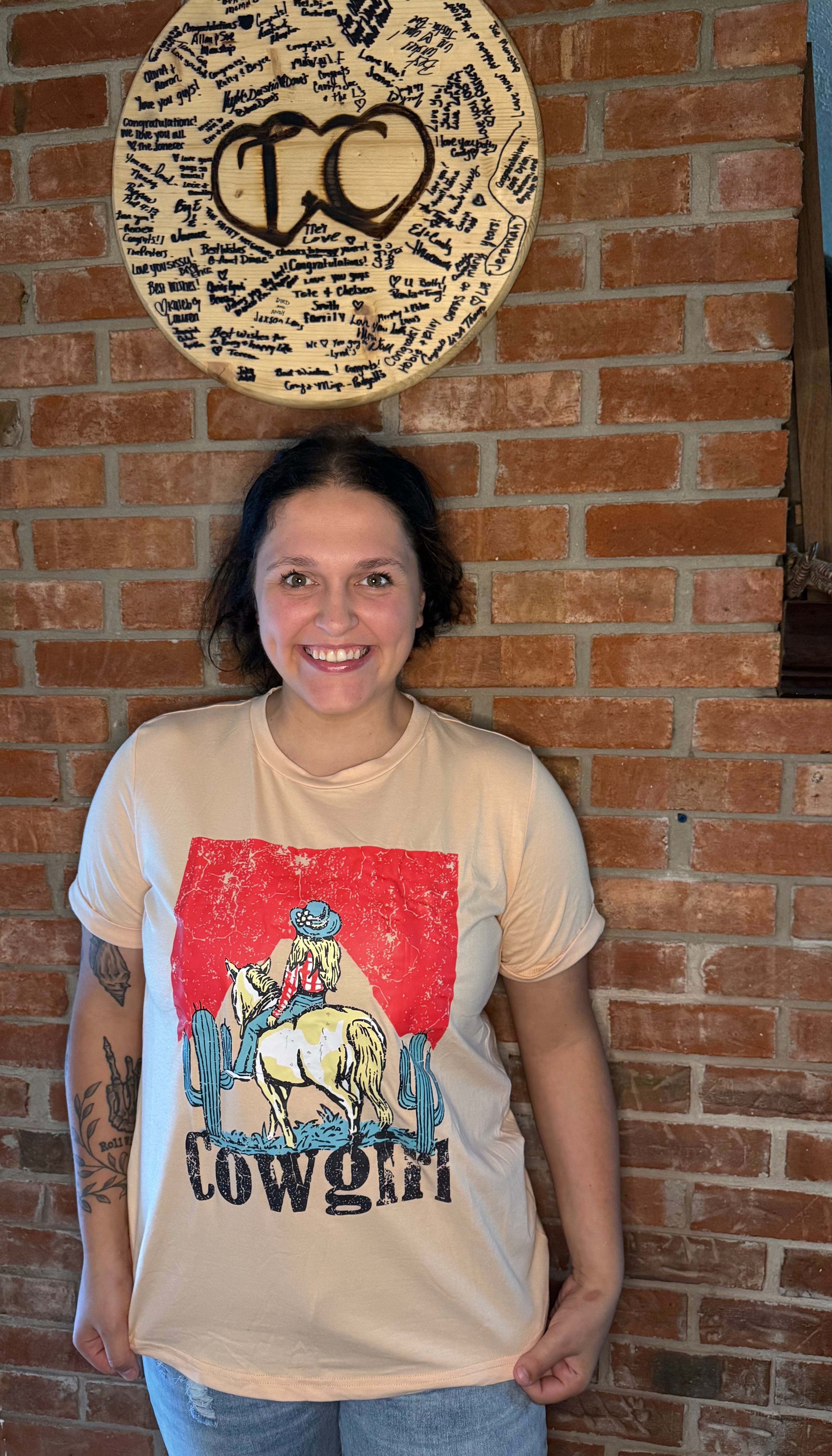 Cowgirl & Horse Graphic Tee
