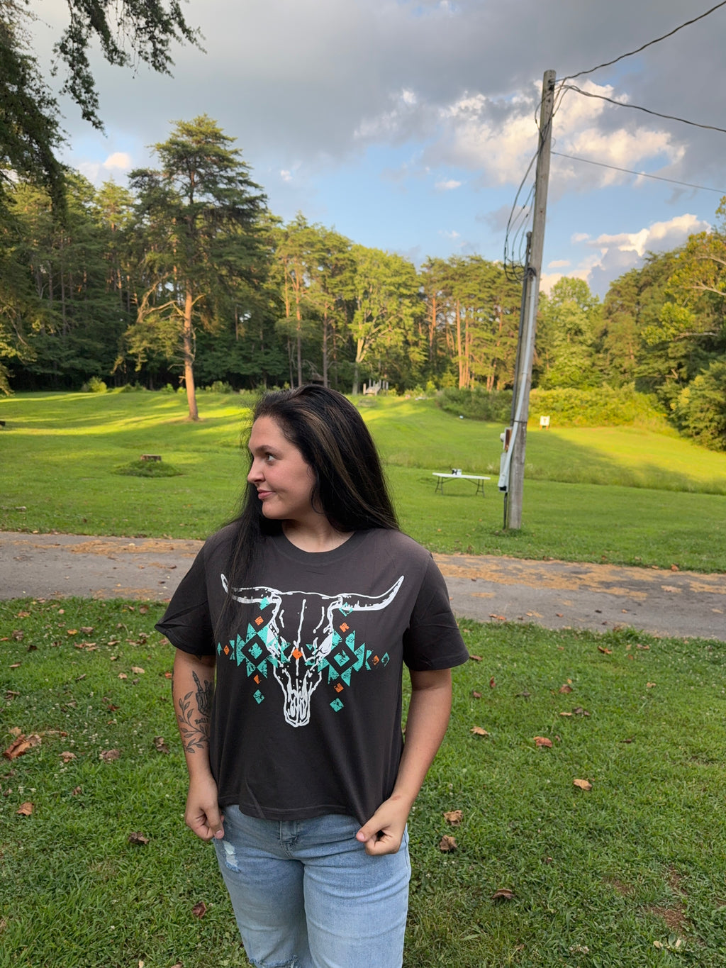 Bull Skull Graphic Tee