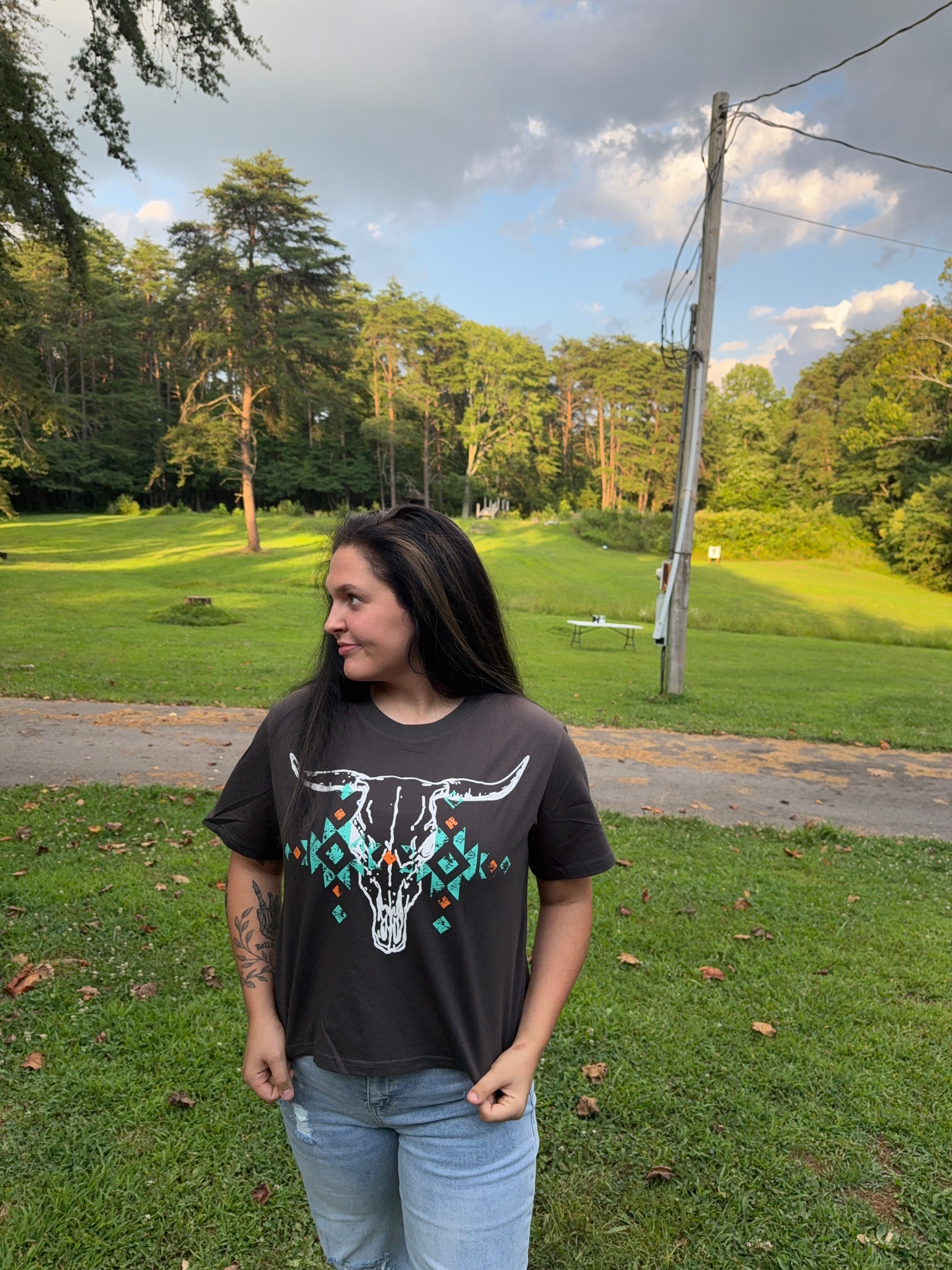 Bull Skull Graphic Tee