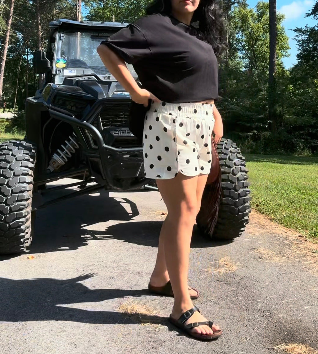 Polka Dot Athletic Shorts