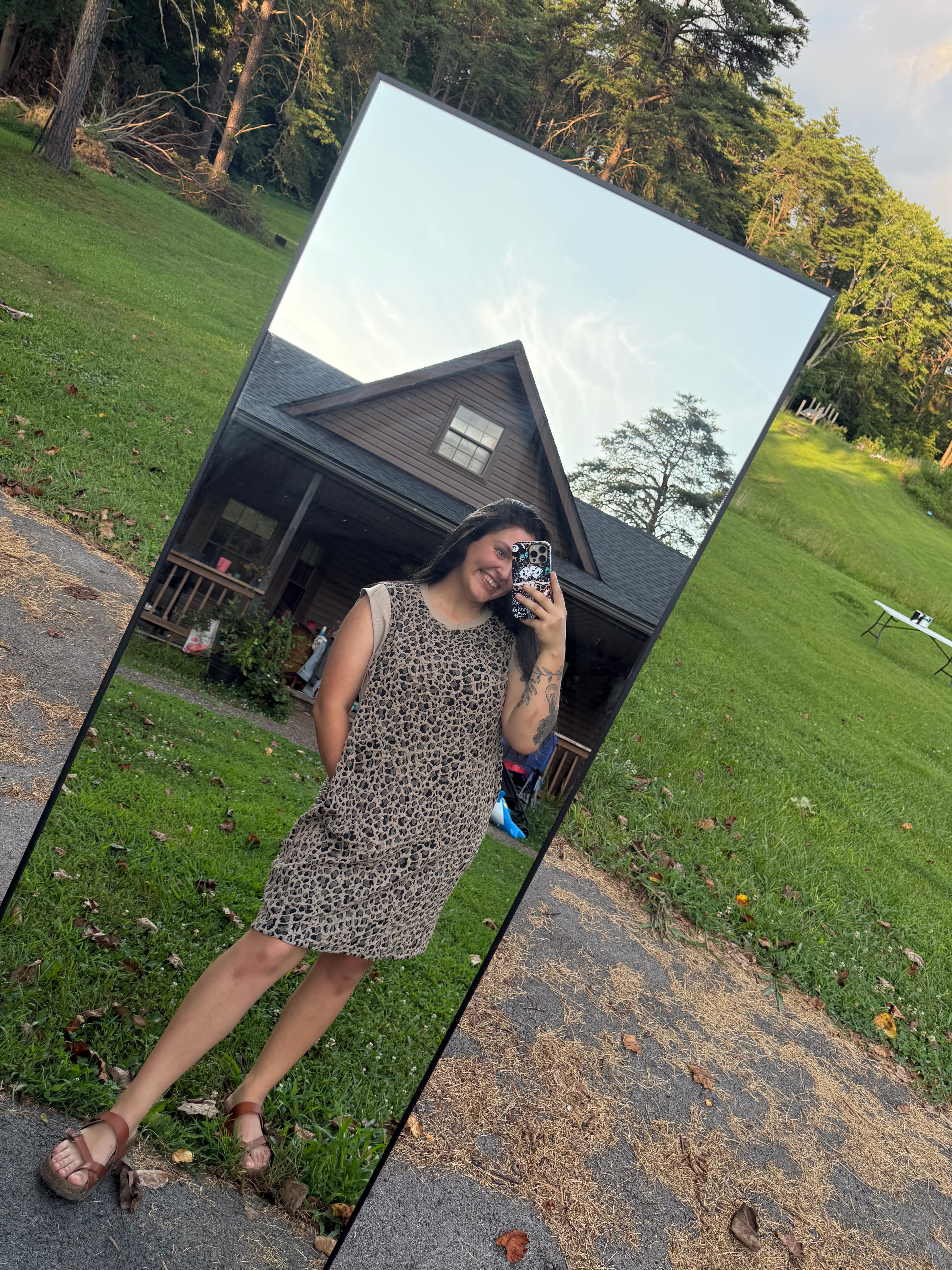 Cheetah Print Sleeveless Dress