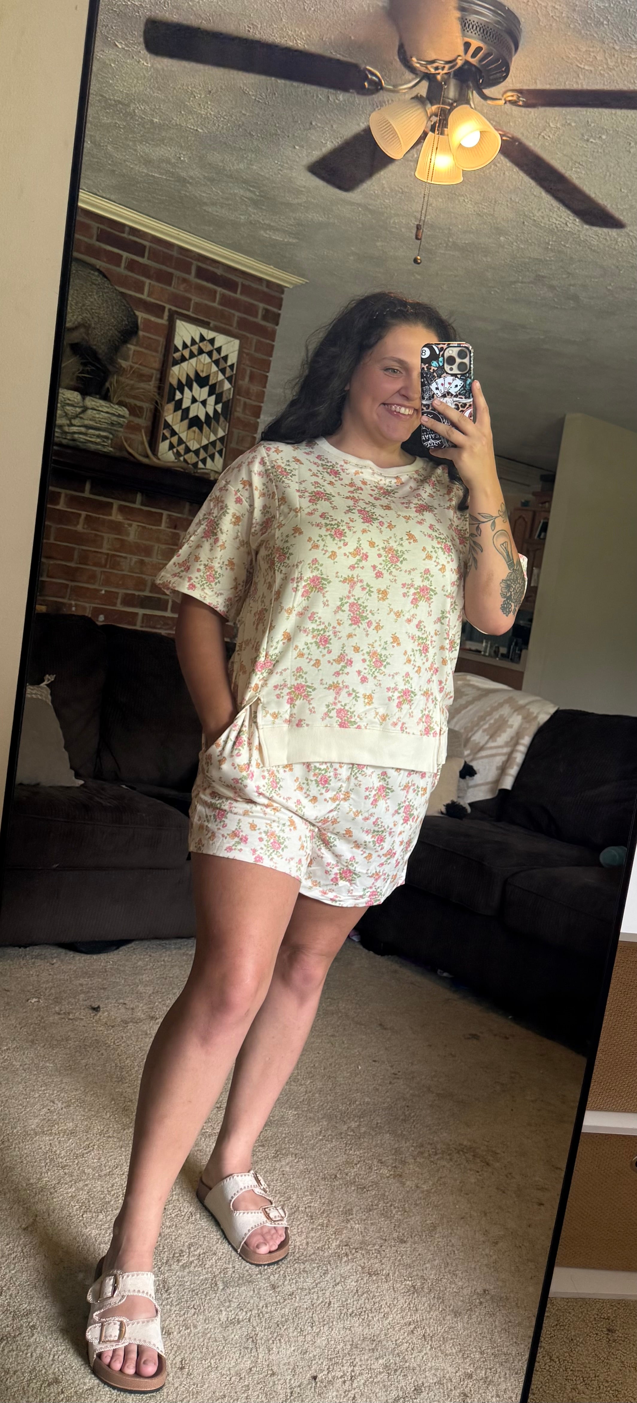 Floral Print Matching Set