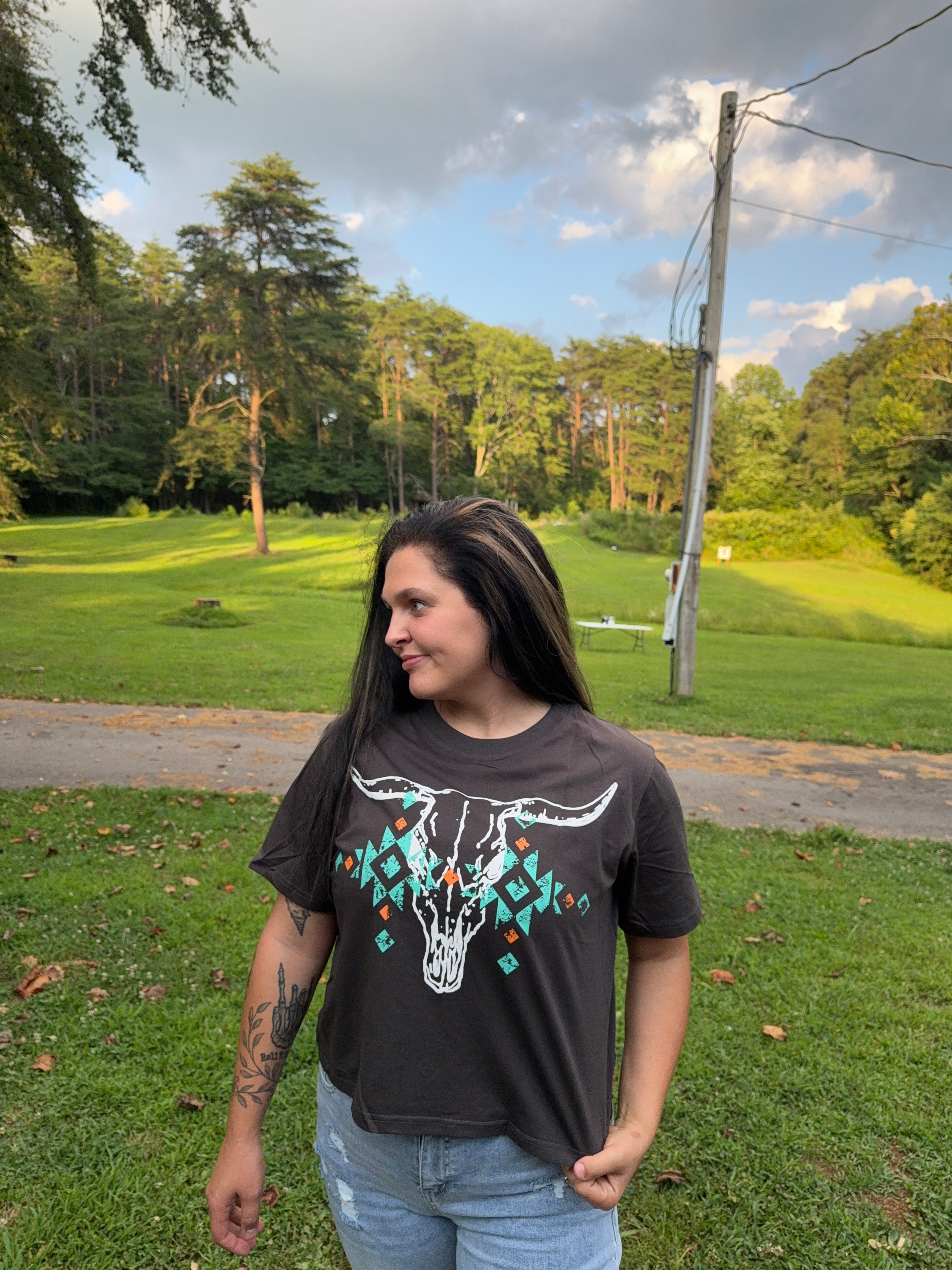 Bull Skull Graphic Tee