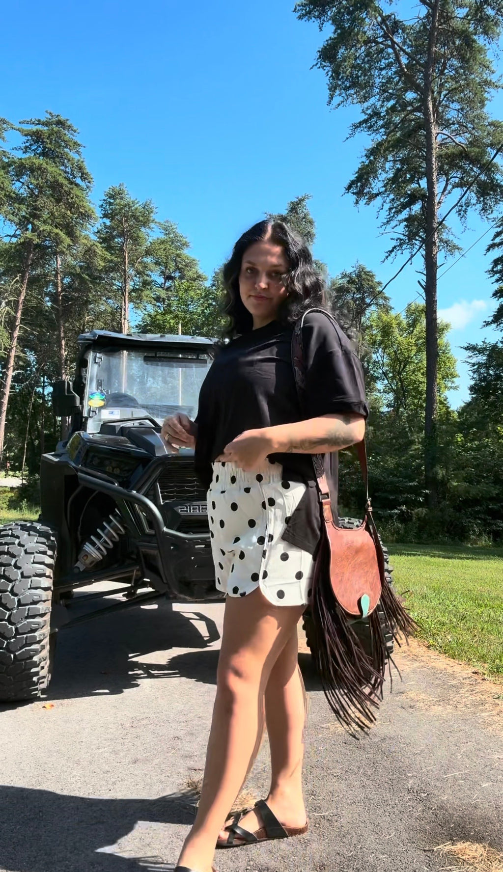 Polka Dot Athletic Shorts